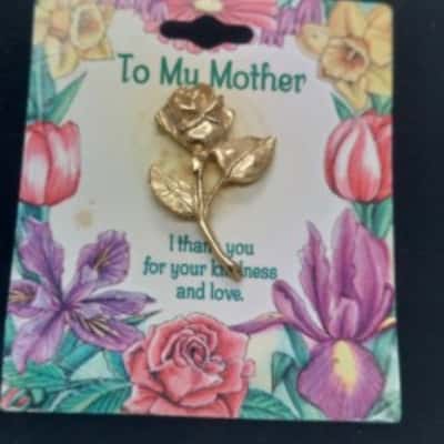 Golden To My Mother Brooch