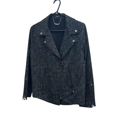 Motto Womens  Size 12 Black Floral Jacket 