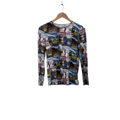 Blue Illusion Womens  Size XS Long Sleeve Top Multicoloured 