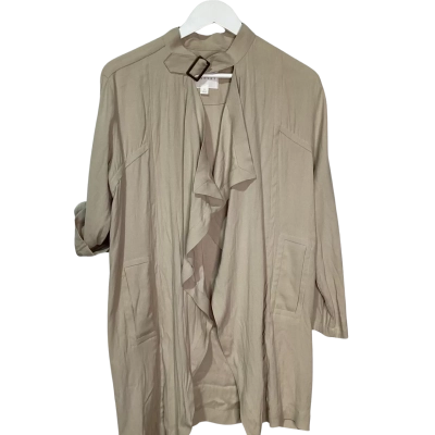 Trenery Womens  Size S Beige waterfall jacket