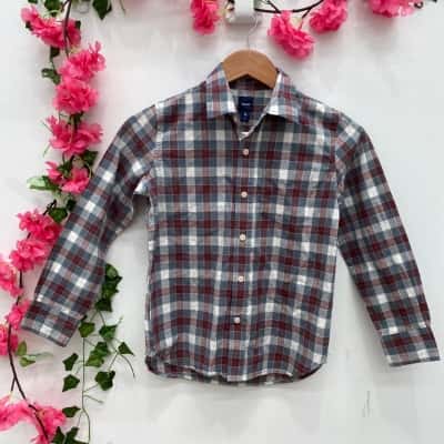 Gap Kids Boy Shirt Size 8 / M Checked 