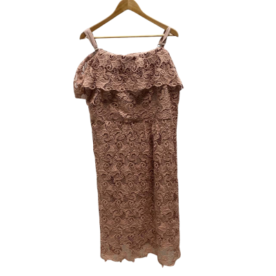 City Chic Womens Size L Pink Champagne Dress