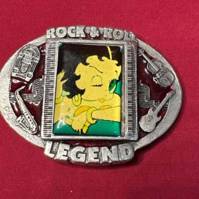  Women's Rock & Roll Legend Belt Buckle featuring Betty Boop