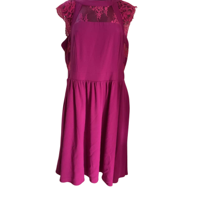 City Chic Womens  Size XS Cocktail Dress Pink  / Purple 