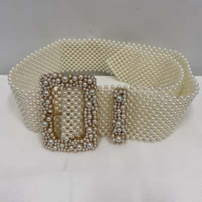 Retro Style Women's Beaded Belt Size M / S 