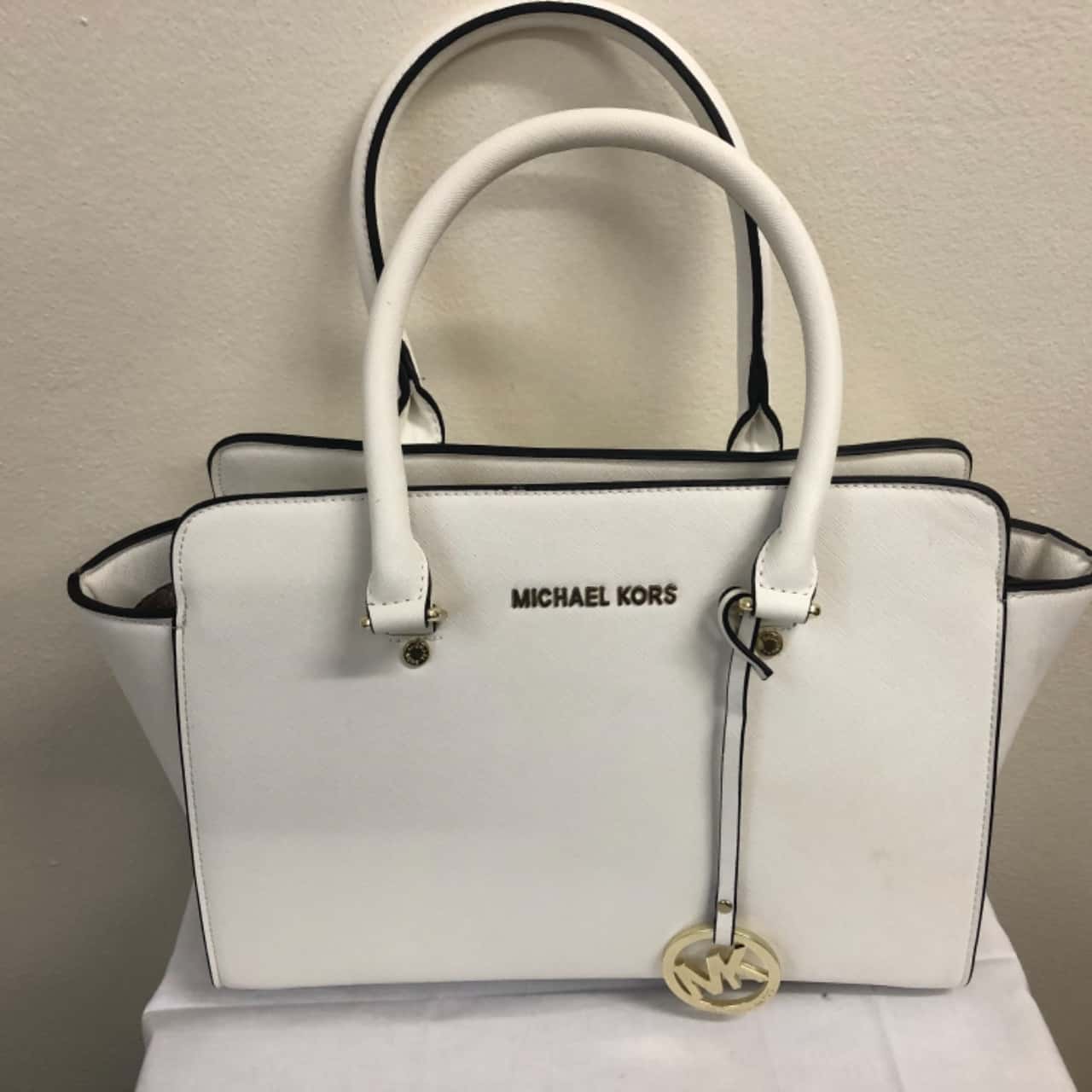 michael kors white handbag
