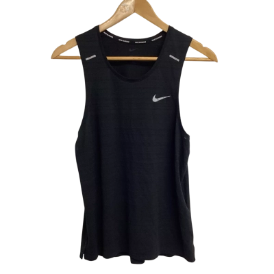 Nike Running Mens  Size M Black Dri-Fit Singlet VGUC