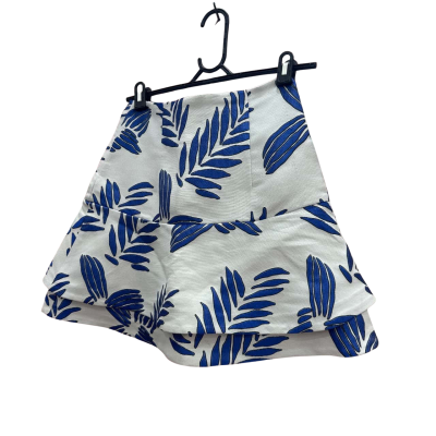 Kookai Womens  Size 36 Blue/White Floral Skirt 