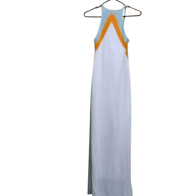 Pink Diamond Womens  Size M Maxi Dress Blue / Orange / White 