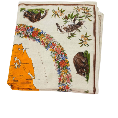  Vintage Tasmania Tablecloth 120cm x 120cm