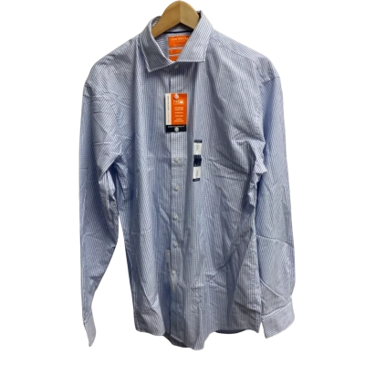 Van Heusen Mens  Size XL Business Shirt Blue / Checked / White 