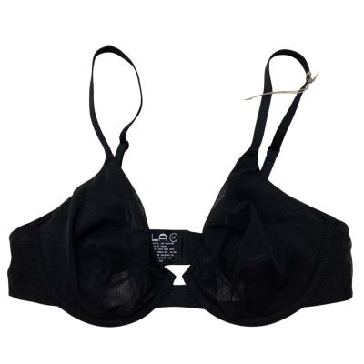 BNWT Womens Size 12 Black Mesh Underwire Bra   