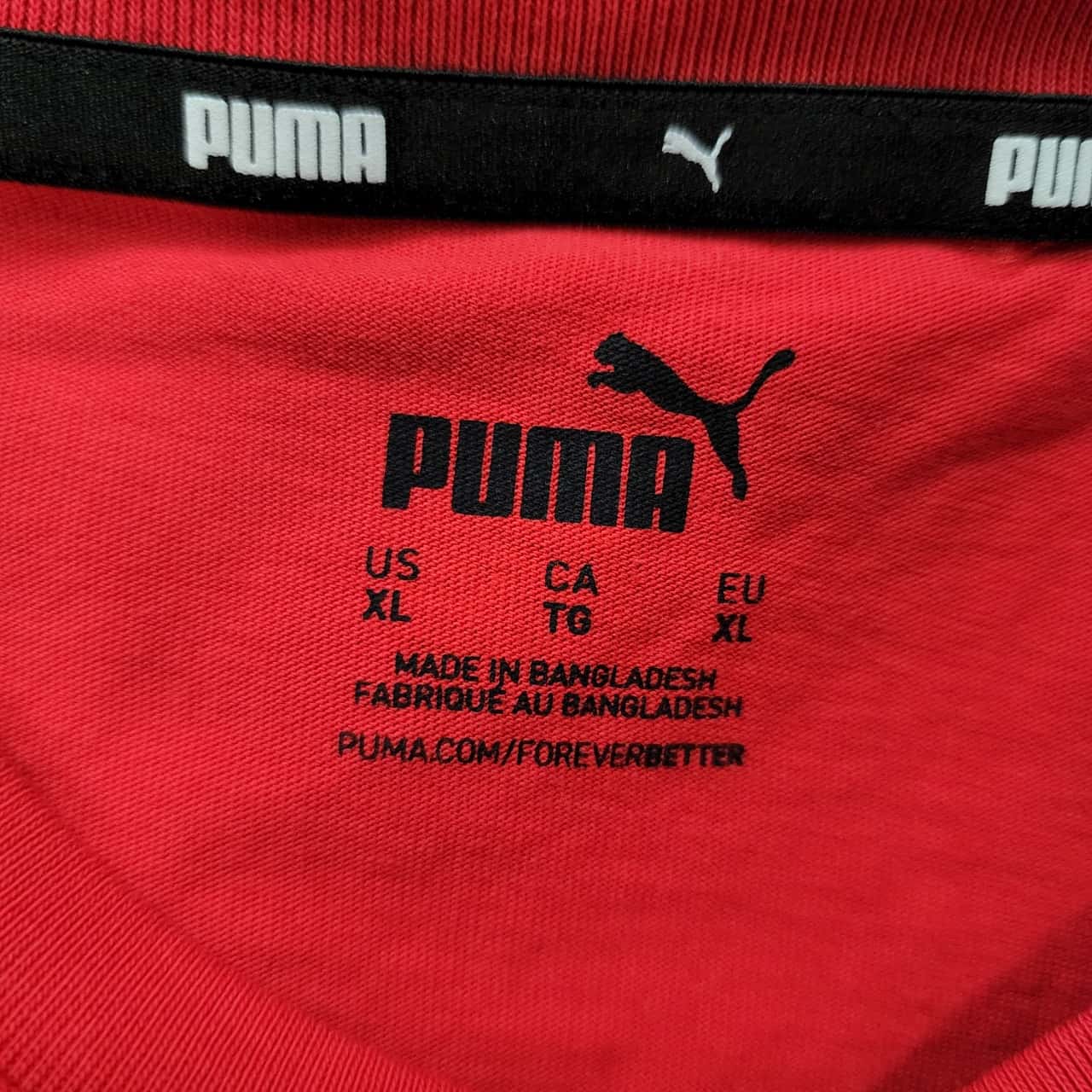 Puma Mens Size XL T-Shirt Red