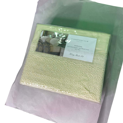 Charter club noblesse king sheet set 