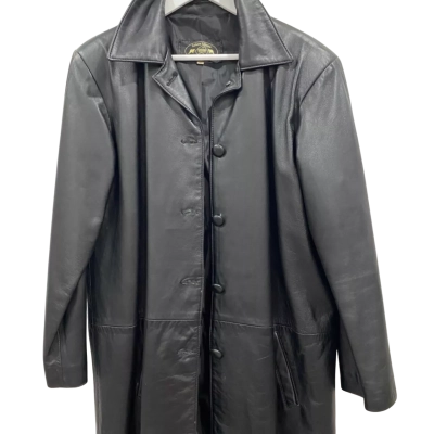  Grejina Leather Size XL Winter Coat Black-so so soft