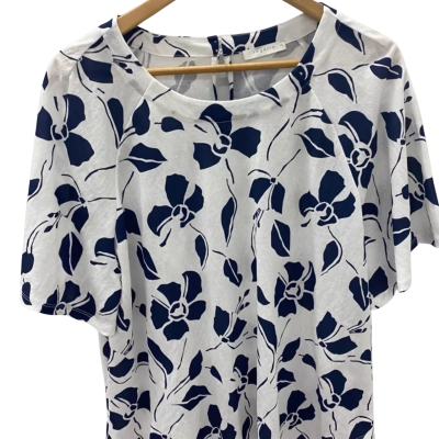 Regatta Womens  Size 14 Short Sleeve Top Blue / White 