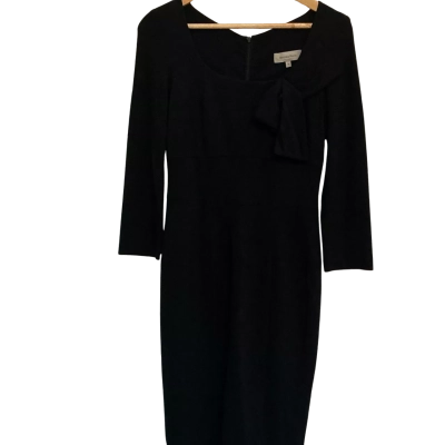 Veronica Maine Womens  Size 10 Black  long sleeve with bow