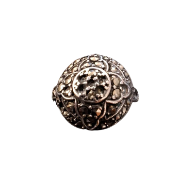  SALE Womens Ring 925 Silver and Marcasite