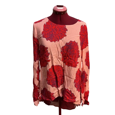 Mister Zimi Womens  Size 14 Long Sleeve Top Floral / Pink  / Red 