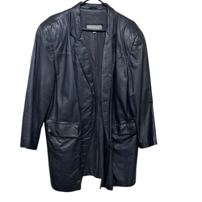 VINTAGE PALAZZI LEATHER JACKET. SIZE 12