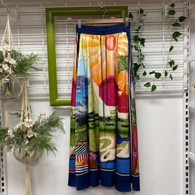 Sheike Womens  Size 8 Maxi Skirt Multicoloured 