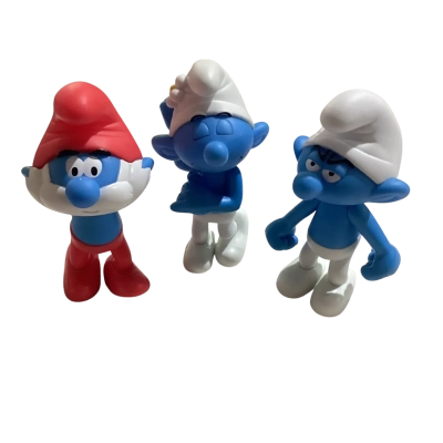 3x Smurfs