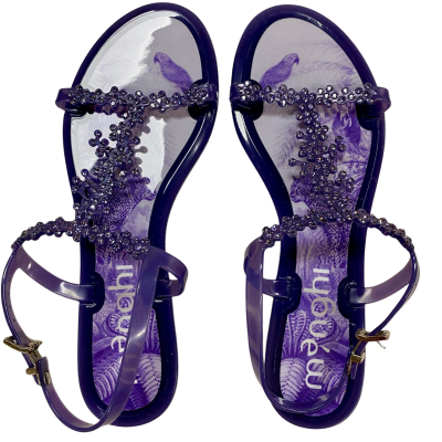 Plastic sandals /Purple / made in Italy 