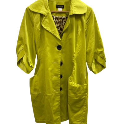  Womens  Size 12 Trenchcoat Beige / Brown / Green / Yellow 