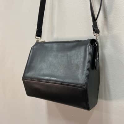 Charles & Keith Womens Shaped Shoulder Bag Black  