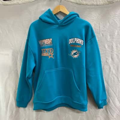 Nena & Pasadena Miami Dolphins Mens  Size L Hoodie Teal 