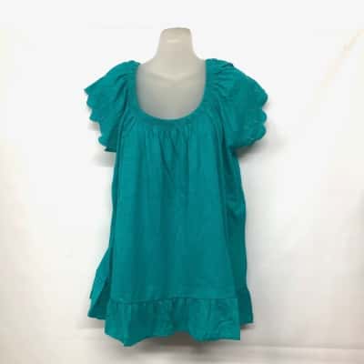 Millers Womens  Size 22 Short Sleeve Top Green - NEW