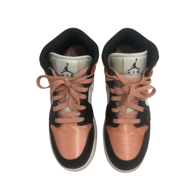Kids Nike Air Jordan Shoes Size 4.5 Black / Peach / White 