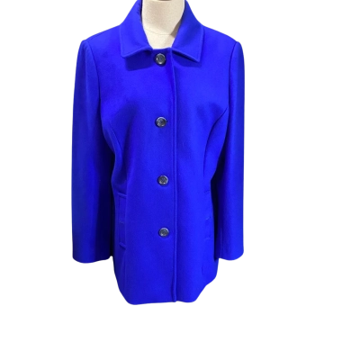 Sportscraft Royal Blue Knee Length Coat Size 14