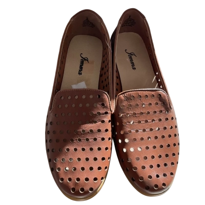 Jemma  Womens  Size 6 Leather Tan Loafers Brand New