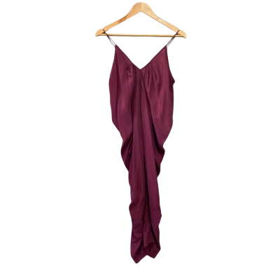 Zimmermann Womens  Size 0 Midi Dress Maroon 