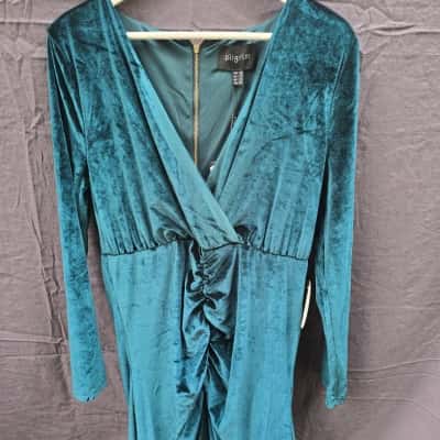 Pilgrim Womens  Size 12 Cocktail Dress / Formal Dress / Long Sleeve Dress / Maxi Dress Green 