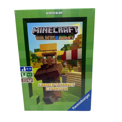 Minecraft Builder & Biomes Farmers Markets Expansion Board Game