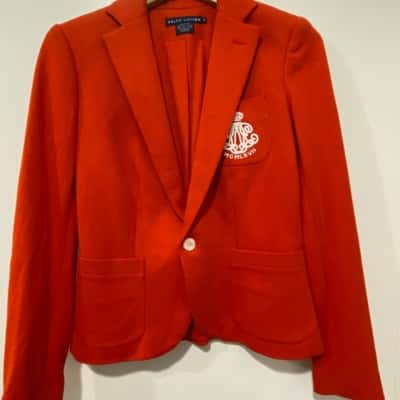 Polo Ralph Lauren Unisex  Size 4 Blazer Burnt Orange / Red 