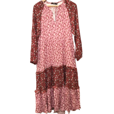 Sportsgirl Women’s  Size 10 Red & Pink Floral / Paisley Dress