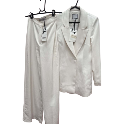 Nihan Peker Womens  Size 38 White Pants WithSize40Blazer