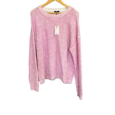 Hatley Pink and White Patterned Sweater Size XL  