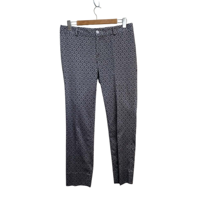 Banana Republic Womens  Size 6 Ankle Length Pants Navy Blue / Silver 