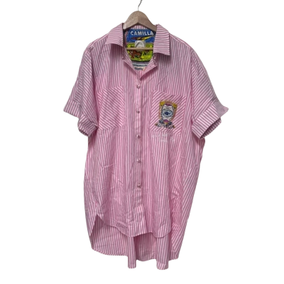 Camilla Oversized Pocket Tunic Top  Size L / M Striped 