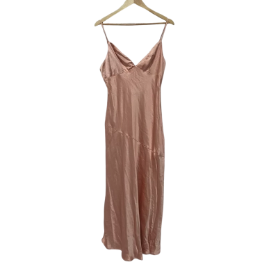  Billy J Womens  Size 14 Bridesmaid Dress / Cocktail Dress / Maxi Dress / Shoestring Strap Dress Orange 