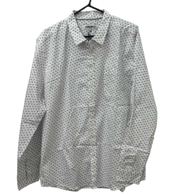 Jeanswest Mens  Size XL Long Sleeve Shirt Navy Blue / White 