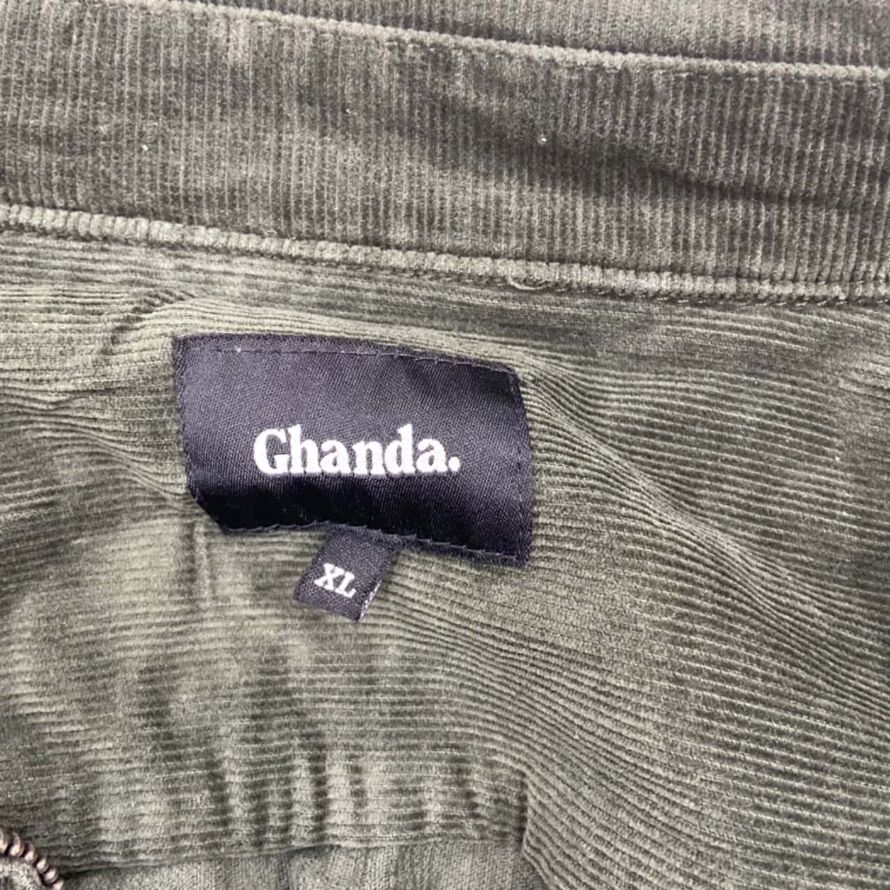 Ghanda Mens Size XL Front Zipper Olive Jacket (s)