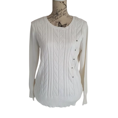 Noni B Womens  Size M Crew Neck Jumper Cream/Ivory BNWT