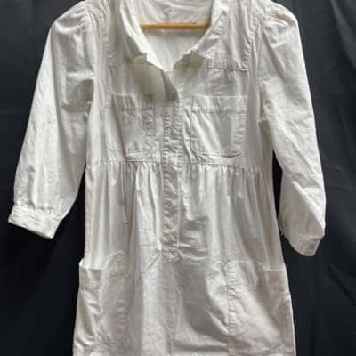 Cooper St Womens  Size 8 White Shirt Dress