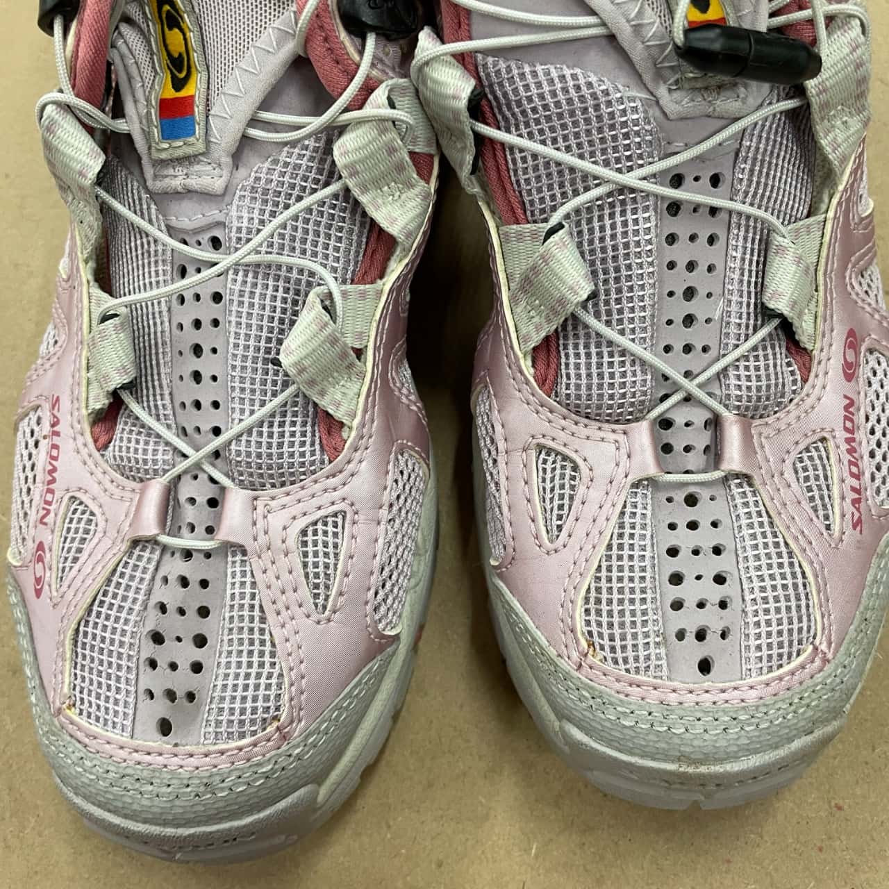 Salomon Womens Size 38 Trainers Pink (s)