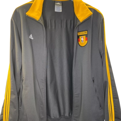 Adidas Mens Jacket Size L Black  / Yellow 